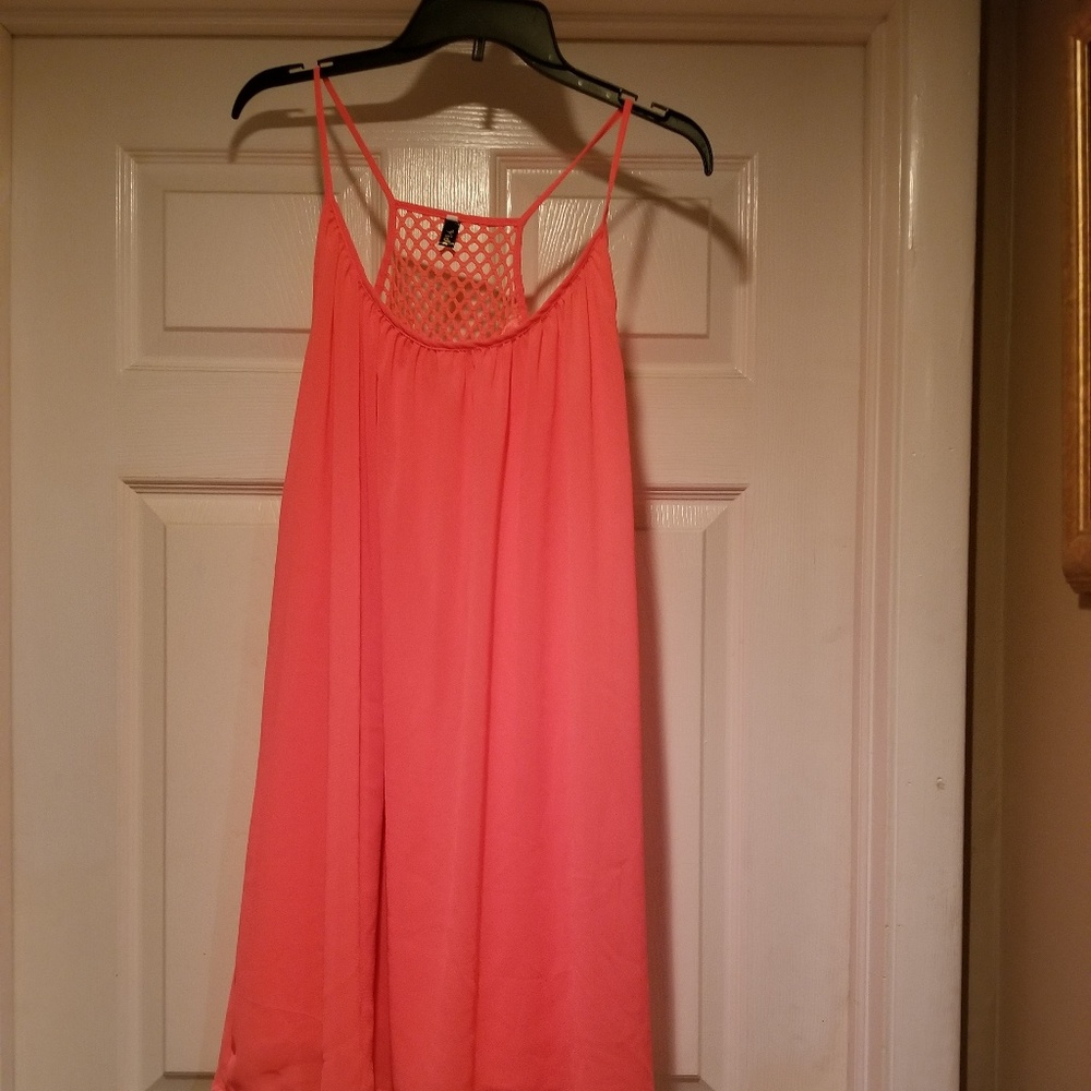 Coral summer dress